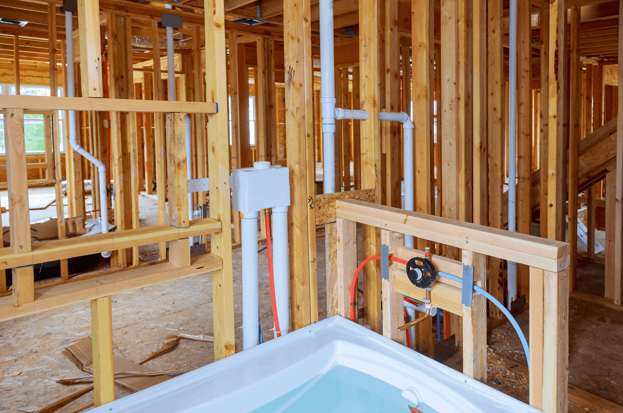 New construction plumbing Services in and near Austin, Texas